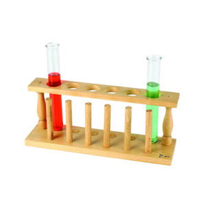 Woodenware Test Tube Stand with Six holes and Six pegs