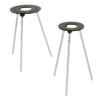 Tripod Stand, Round Top, Concentric Rings