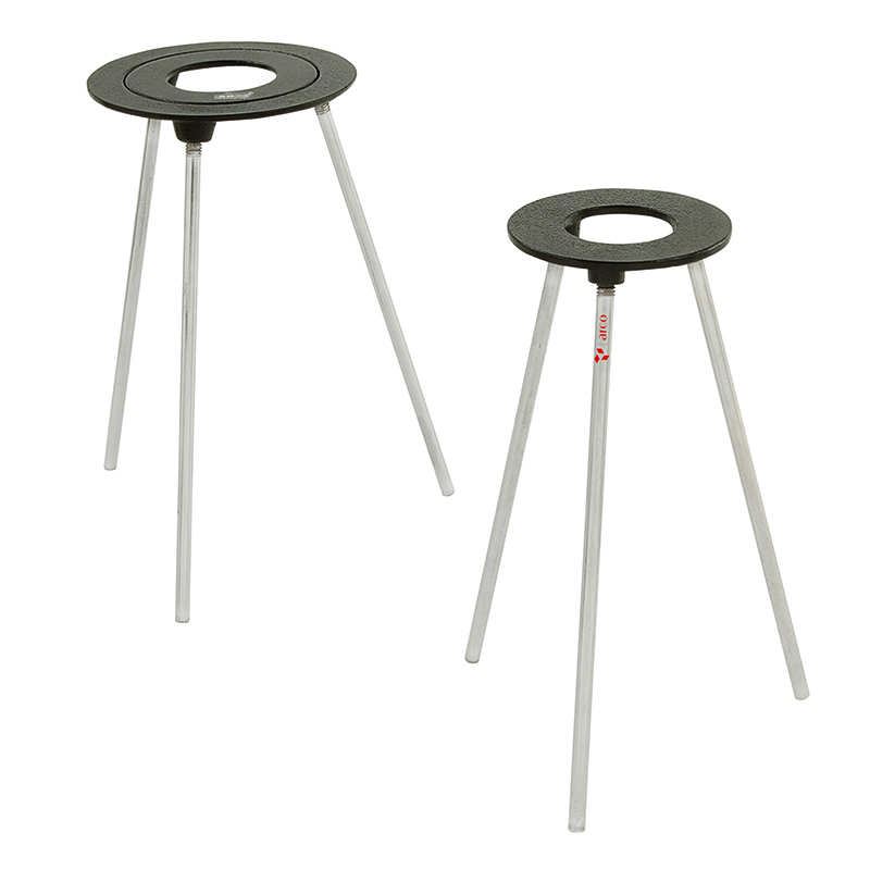Tripod Stand, Round Top, Concentric Rings
