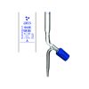 BURETTES ROTAFLOW BORE PTFE NEEDLE VALVE STOPCOCK , Class A, 10ml
