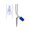 BURETTES ROTAFLOW BORE PTFE NEEDLE VALVE STOPCOCK , Class A, 100ml