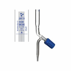 BURETTES, CLASS 'A' SCHELLBACH ROTAFLOW BORE, PTFE NEEDLE VALVE STOPCOCK WITH NABL CERTIFICATE 5ml