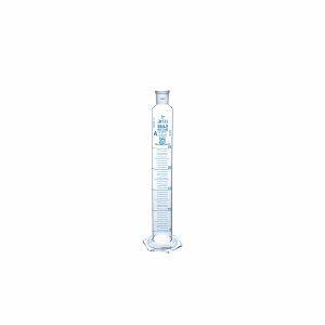 "CYLINDER, MIXING, CLASS 'A' HEXAGONAL BASE WITH STOPPER" 25ml