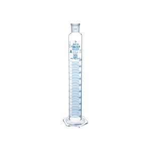 CYLINDER, MIXING, CLASS 'A' HEXAGONAL BASE WITH STOPPER 1000ml
