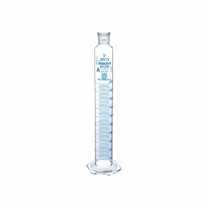 "CYLINDER, MIXING, CLASS 'A' HEXAGONAL BASE WITH STOPPER" 2000ml