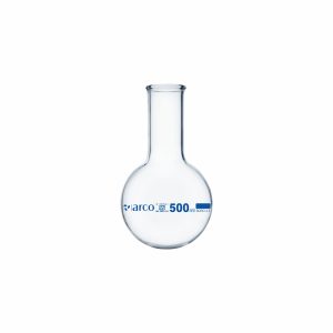 FLASKS BOILING, ROUND BOTTOM NARROW NECK 500ml