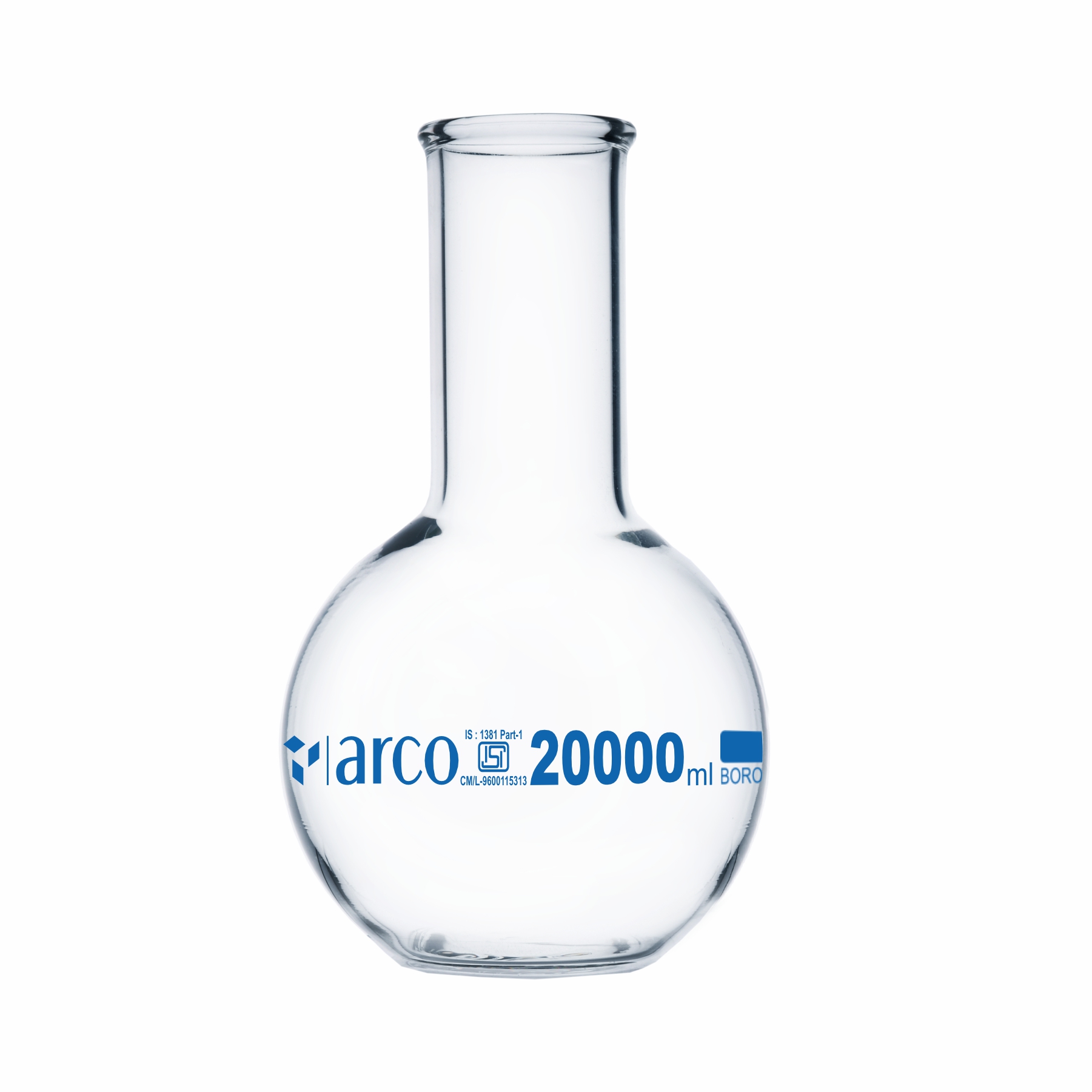 FLASKS BOILING FLAT BOTTOM NARROW NECK 20000*ml