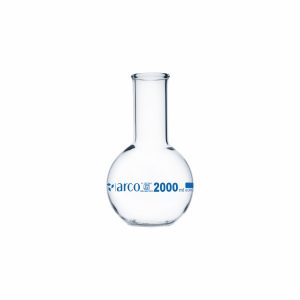 FLASKS BOILING FLAT BOTTOM, NARROW NECK 2000ml