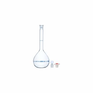 FLASK VOLUMETRIC Class'B' Narrow Mouth, Clear with Individual Calibration Certificate 5000ml