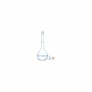 FLASK, VOLUMETRIC, Class'B' Narrow Mouth, Clear with Individual Calibration Certificate 100ml