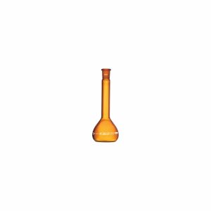 "FLASK, VOLUMETRIC, CLASS 'A’, USP Wide Mouth, Amber with Individual Calibration Certificate Neck Size as per ISO, 25ml