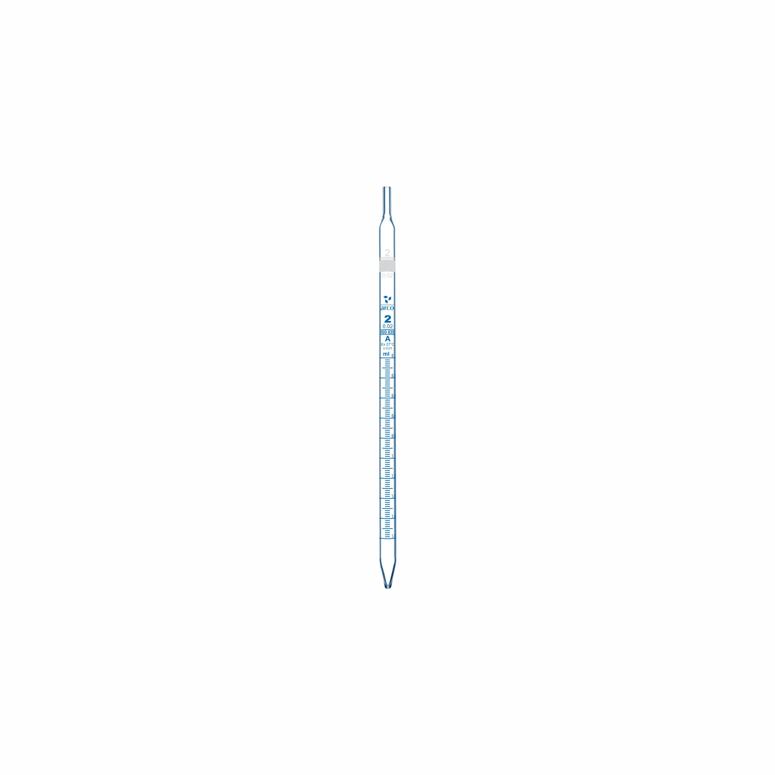SEROLOGICAL PIPETTES, GRADUATED CLASS 'A' WITH NABL CERTIFICATE 2ml