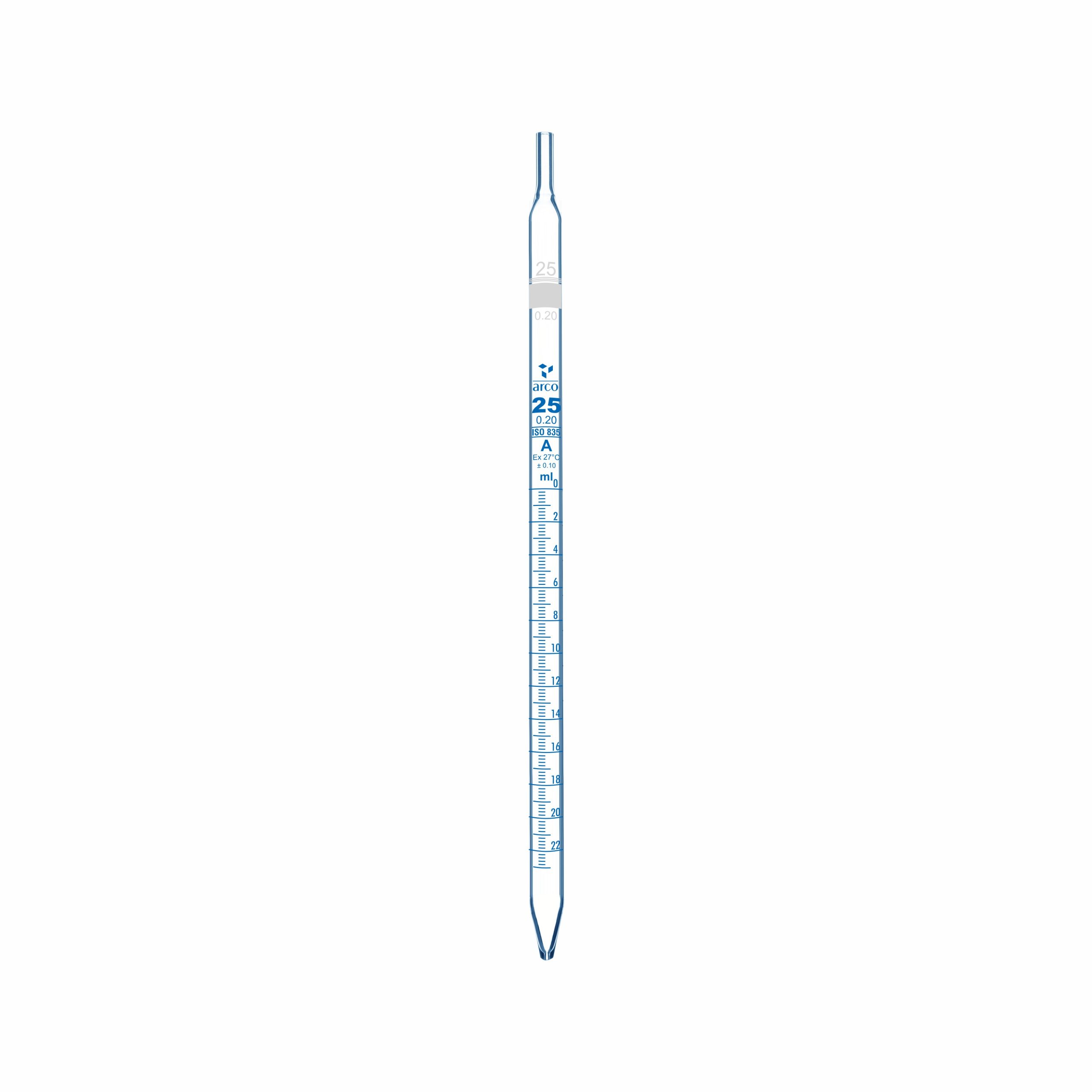 SEROLOGICAL PIPETTES, GRADUATED CLASS 'A' WITH NABL CERTIFICATE 25ml