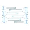 GLASSWARE SET, FLASK VOLUMETRIC Set of 3